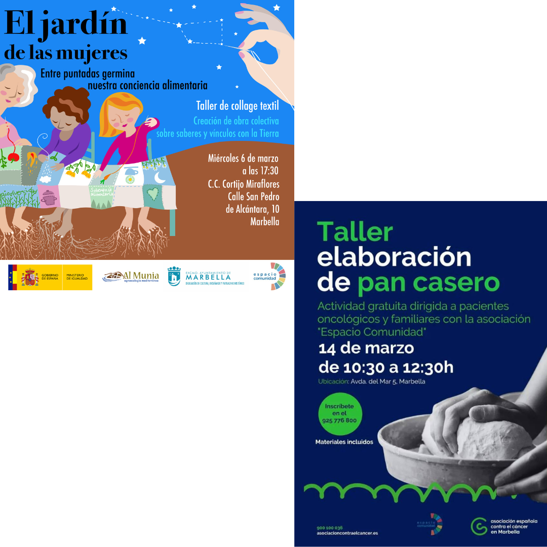 Colaboraciones de Espacio Comunidad durante el mes de marzo